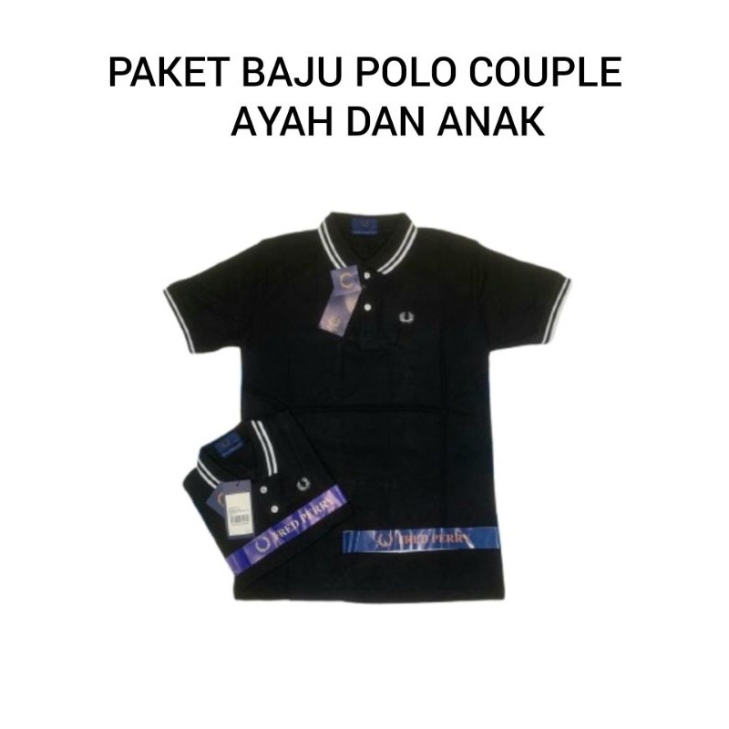 paket baju polo couple anak dan ayah/baju kerah couple kekinian/baju polo anak/baju kerah pria