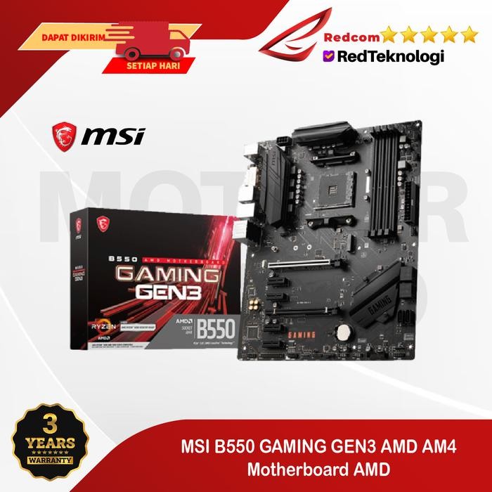 MSI B550 GAMING GEN3 AMD AM4 MOTHERBOARD AMD