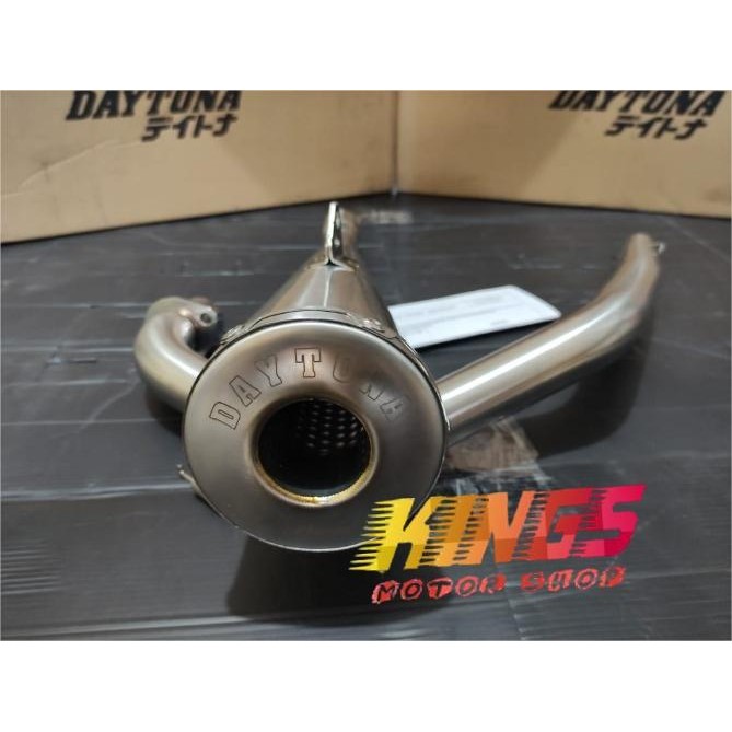 KNALPOT DAYTONA GP TAPER CLASSIC FULL SYSTEM KAWASAKI W175 ORIGINAL