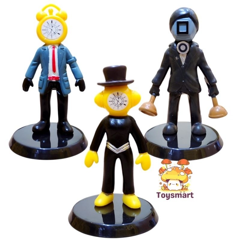 Mainan Skibidi Tet Siren Head Action Topper Cake Skibidi Tet skibidi
