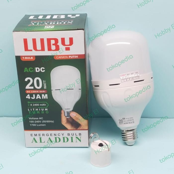 PREMIUM Lampu Emergency Luby Aladdin 20 Watt