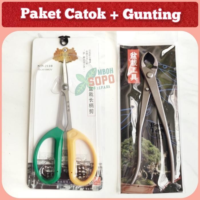 PREMIUM Alat Bonsai, Catok Bonsai dan Gunting Pruning Import