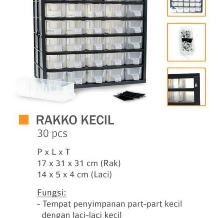 Rakko rak komponen isi 30 racco rak Ic rak baut rak komponen termurah