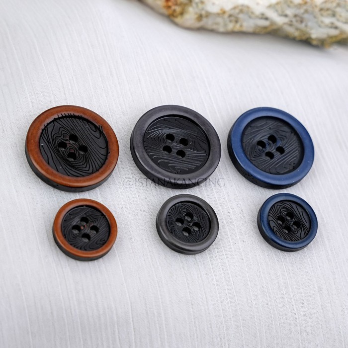 PREMIUM Kancing 4 Lubang LUSINAN Seth Button Kancing Kemeja Blazer Mewah