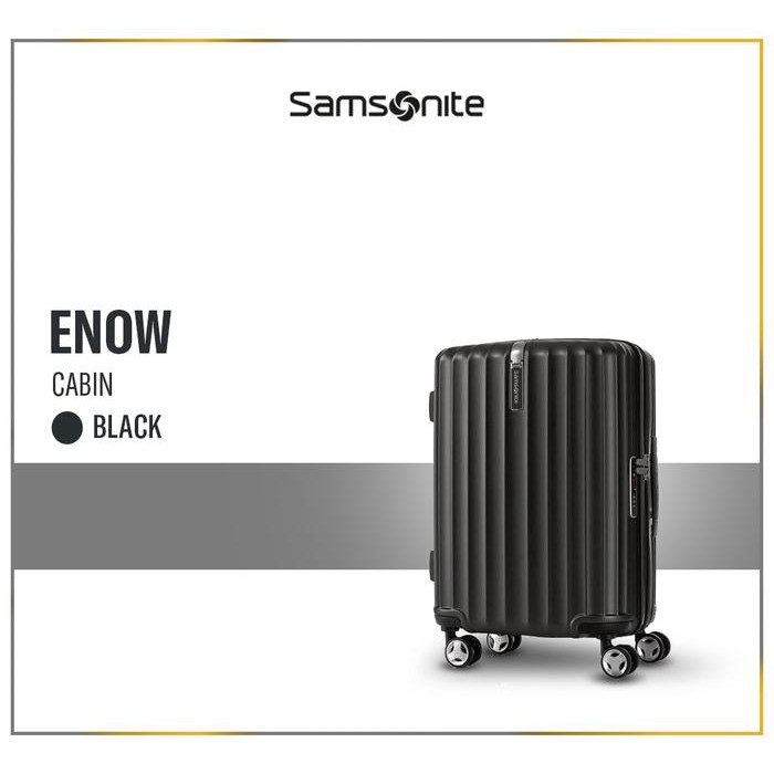 Samsonite Koper Hardcase Enow Spinner Cabin 20" - Black