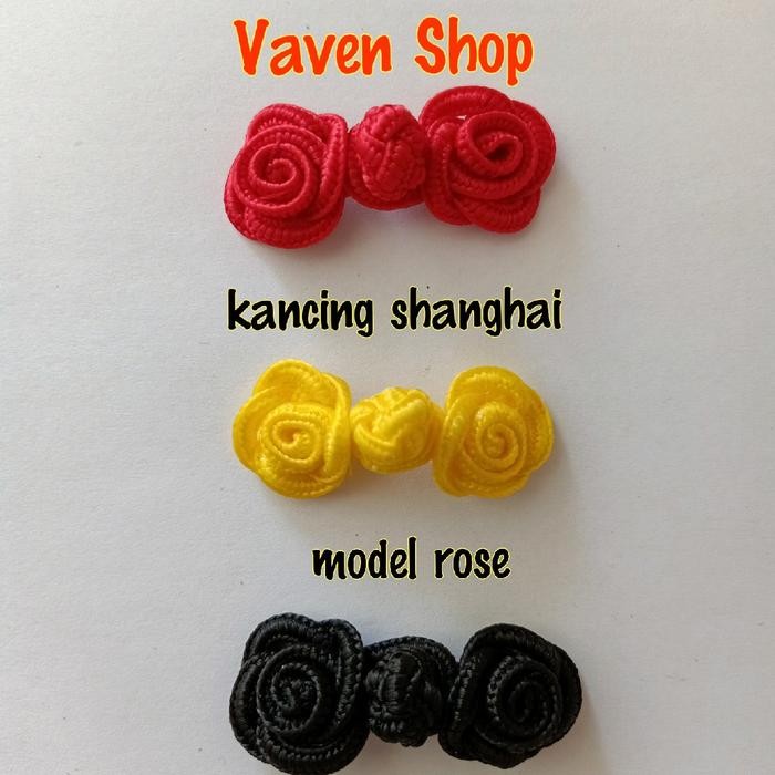 PREMIUM Kancing Shanghai/Kancing Cina Model Rose 1 lusin