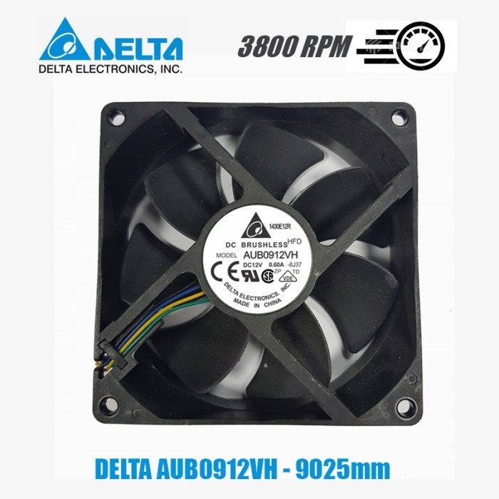 [Expert] Kipas PC Fan Casing/CPU Cooling 9cm x 2.5cm 4PIN PWM DC 12V High Speed