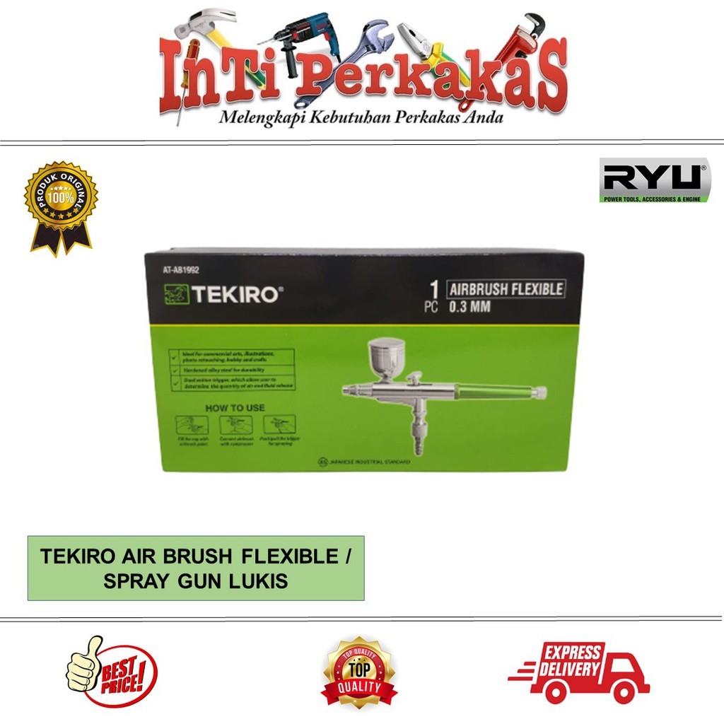 TEKIRO AIRBRUSH KIT ART PAINTING FLEXIBLE / SPRAY CAT LUKIS