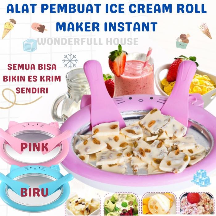 MurahTerJamin- Alat Pembuat Es Krim Mainan Anak Pembuat Ice Cream Roll Maker Yogurt
