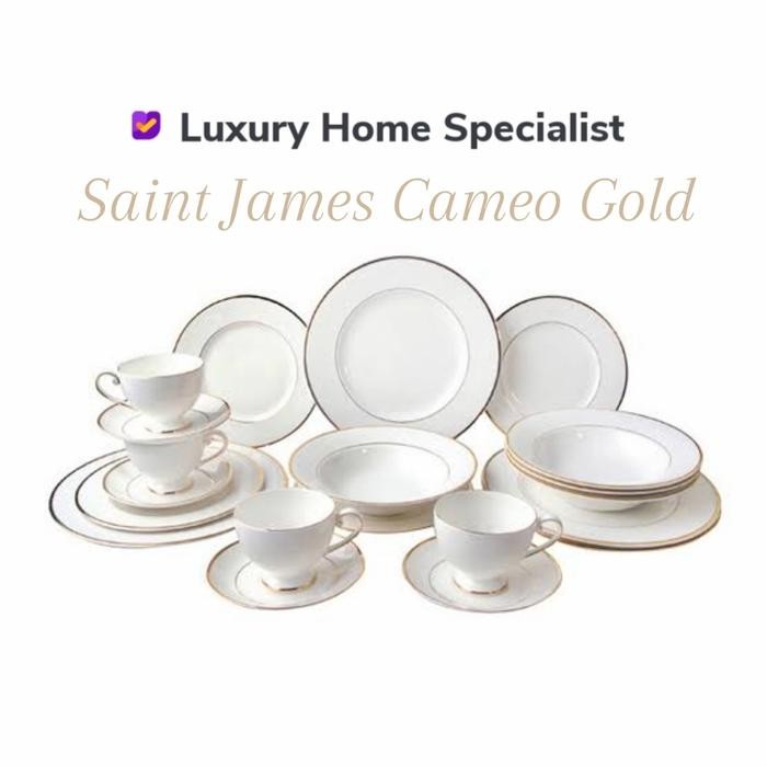 Saint James Cameo Gold Dinner Set 20 Pcs
