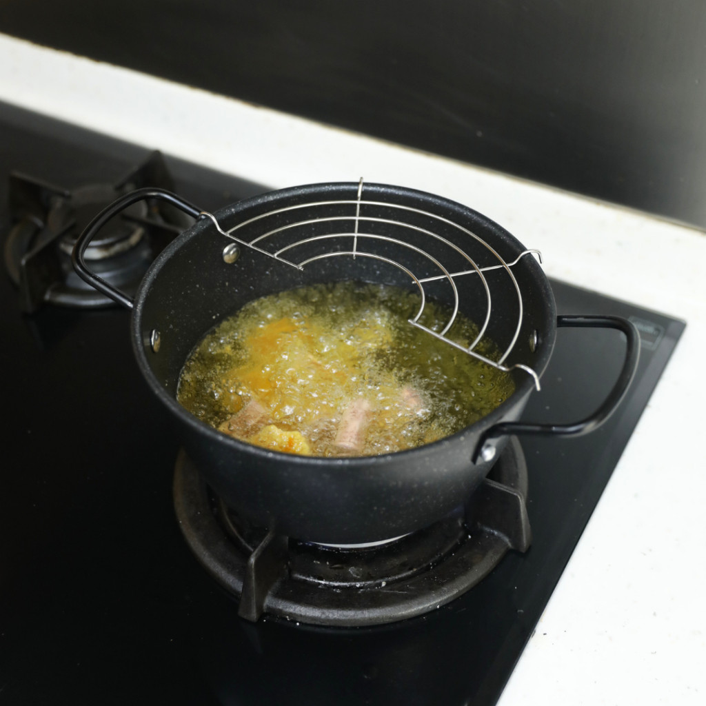 ID SUNLAND HOME SOLUTION - WAJAN PENGGORENGAN 24CM 22 CM DENGAN RAK TIRISAN DEEP FRYER POT PANCI