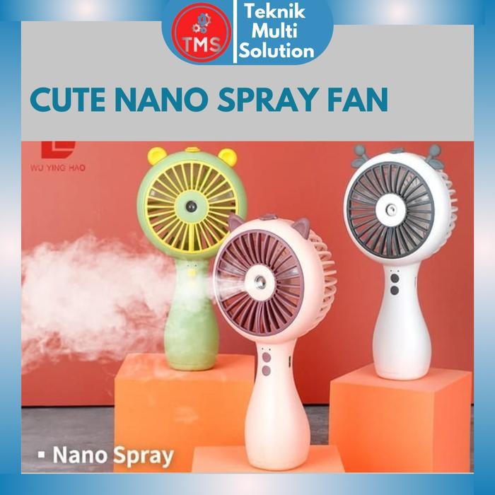 KIPAS ANGIN MINI NANO SPRAY PORTABLE CUTE SPRAY FAN PORTABLE USB