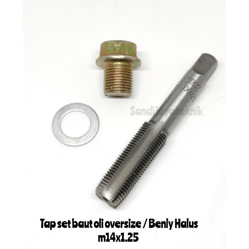 TEKIRO tap set baut oli oversize / Benly Halus tap m14x1.25 Baut 19 kunci 17 drat Halus TEKIRO
