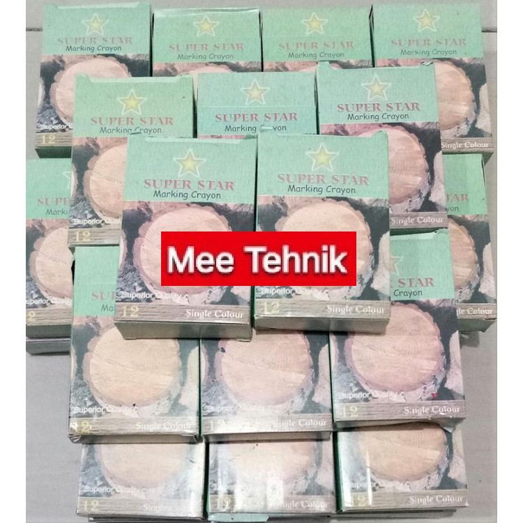 Marking Crayon Fluorescent Super Star Warna Lengkap