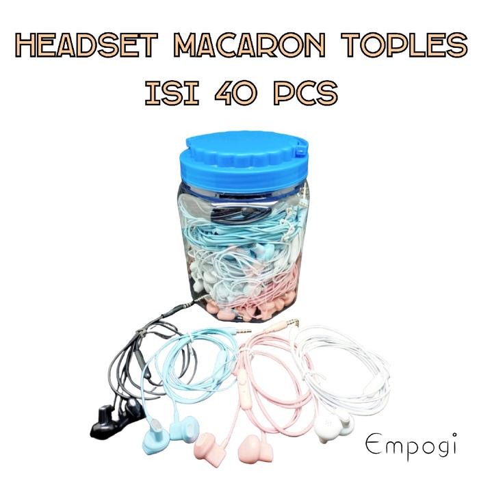 [DAPAT 1 TOPLES ISI 40 PCS] HF MB-U92 + MIC HEADSET MACARON WIRED KABEL MURAH KUALITAS BAGUS MACARON