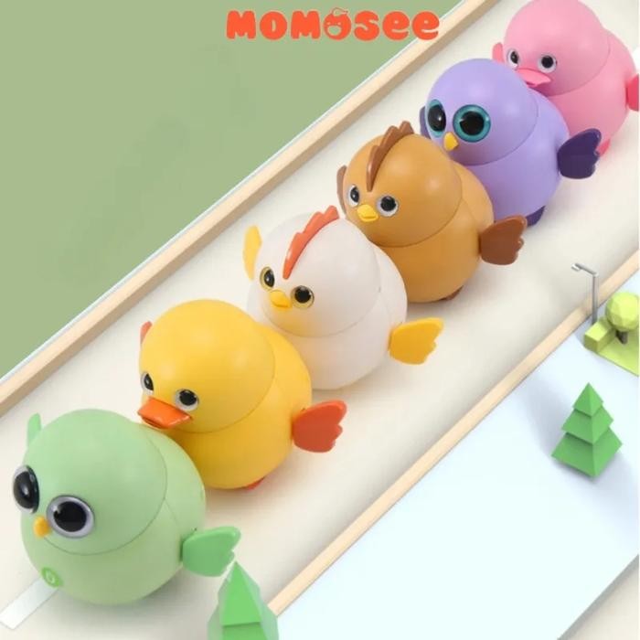 TERLARIS Mainan Ayam Berjalan Sensor Magnet Mainan Anak Apolo Wobble Wobble Mainan Anak Wobble Duck