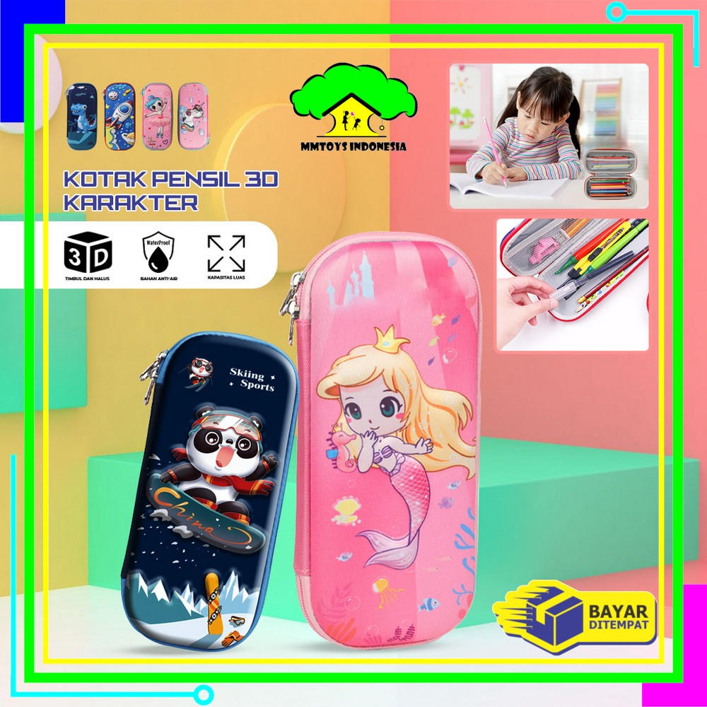 

MI-A39 Kotak Pensil 3D Karakter Timbul Tempat Pensil Anak Sekolah TK / Tempat Penyimpanan Alat Tulis