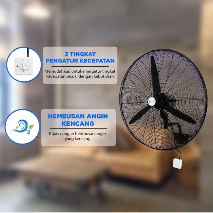 SEKAI KIPAS ANGIN DINDING INDUSTRI 30 INCH IWF 3077 / IWF3077