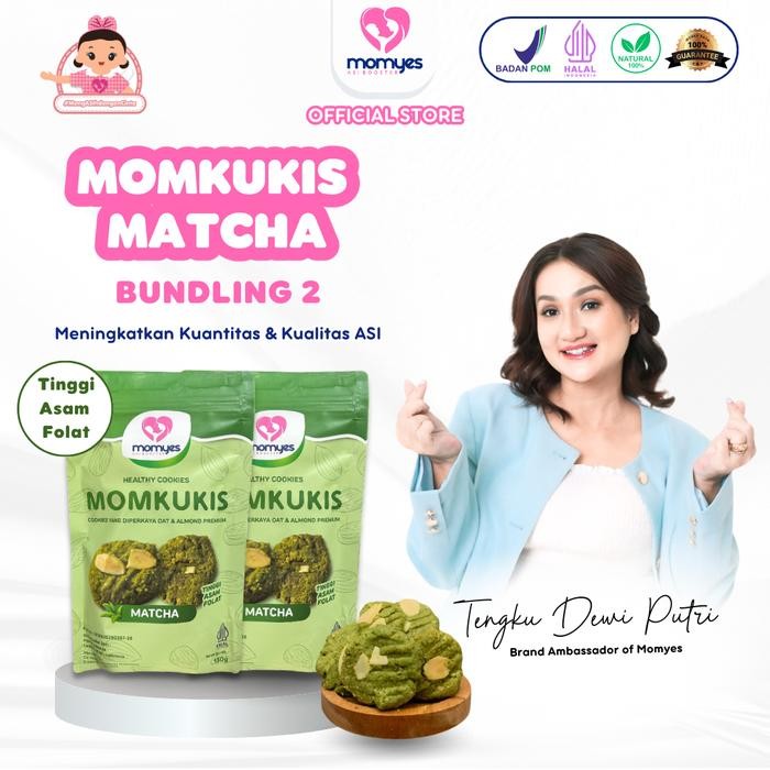 

Momkukis Momyes - Rasa Matcha (2 Pcs) - Cemilan Ibu Hamil Dan Menyusui Bumil