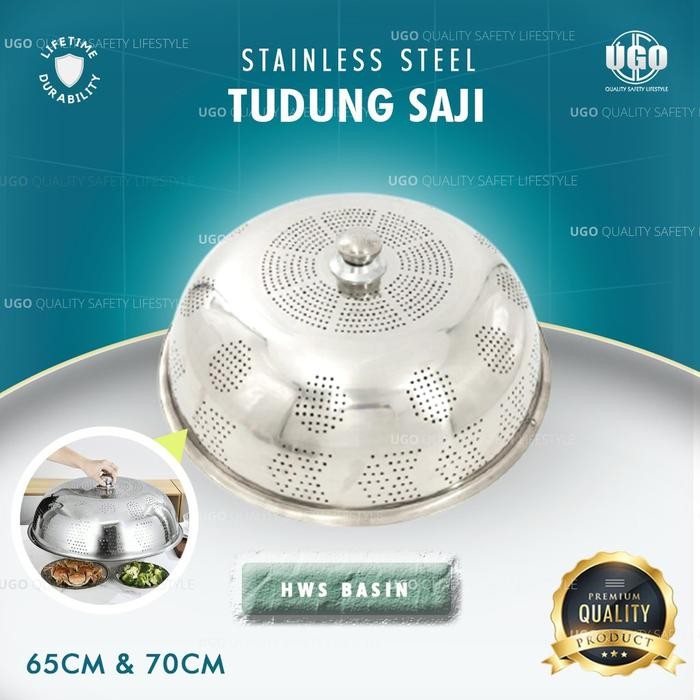 NEW ARRIVAL BERINDO TUDUNG SAJI STAINLESS TUDUNG SAJI TEBAL JUMBO TUTUP MAKANAN STAINLESS STEEL