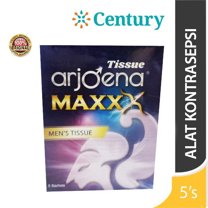 ARJOENA MAXXX TISSUE 5 SACHETS / KONDOM / ALAT KONTRASEPSI