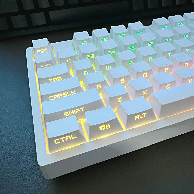 131 Keys Side Engraving Backlit Keycaps For Cherry Mx Switch Mechanical Keyboard Oem Profile Abs