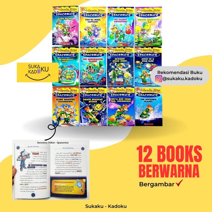 Geronimo Stilton Spacemice Books Set Buku Cerita Anak English Import
