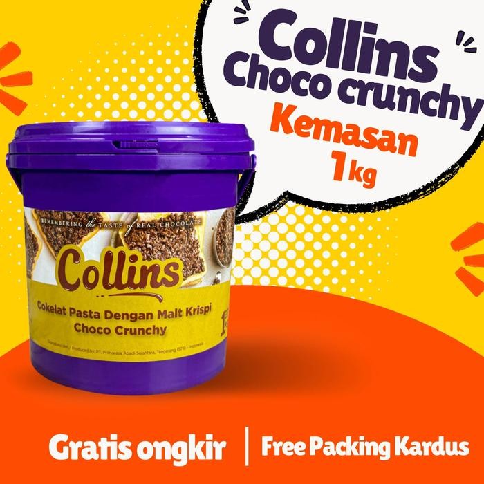 

READY STOK COLLINS CHOCO CRUNCHY 1 KG/ TOPING DONAT COLLINS / SELAI DONAT / COLLINS SELAI DONAT