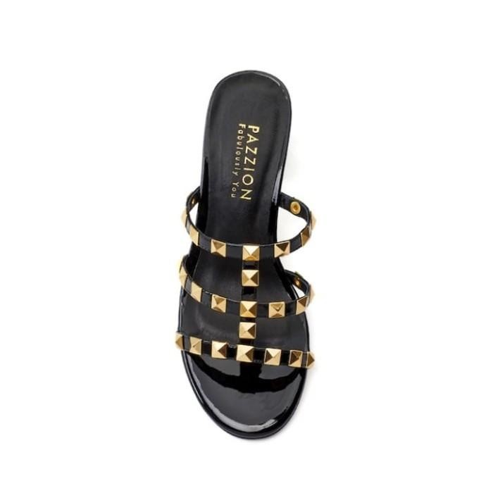 Po Pazzion Studded Slide Sandals Original Authentic