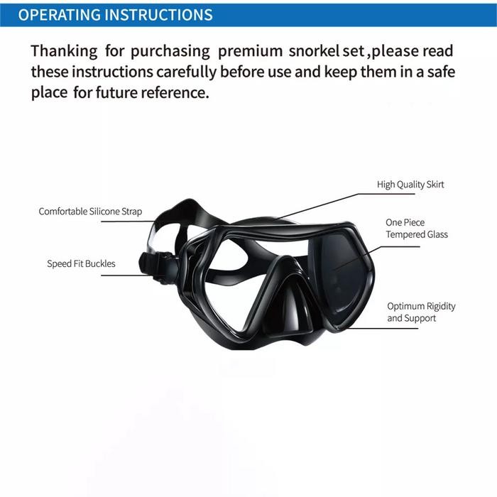 Set Alat Selam Snorkel Snorkling DivingKacamata Diving SelamKacamata Selam DivingKacamata Renang