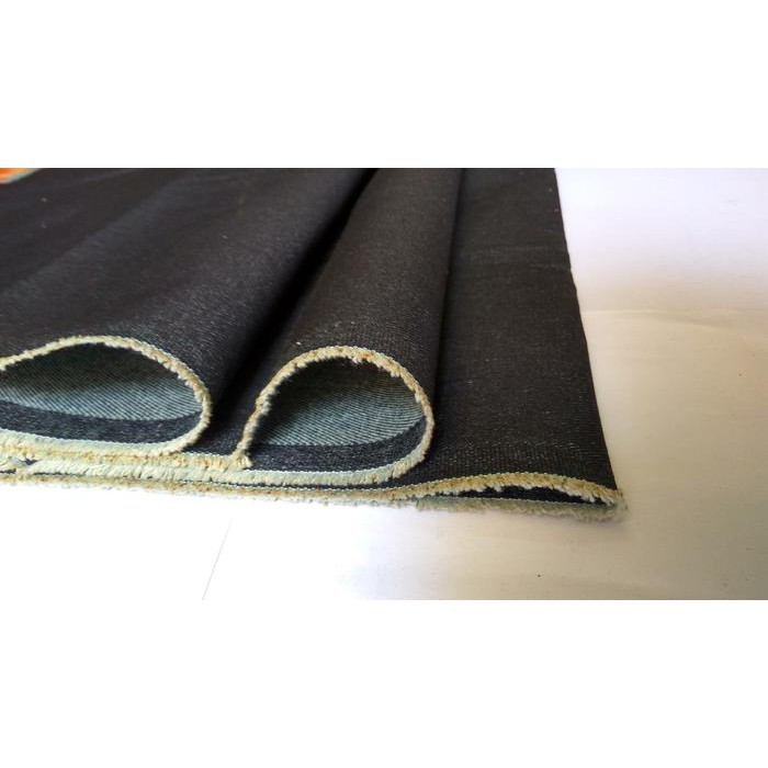 KAIN RIGID DENIM ATAU JEANS 14 OZ BLACK INDIGO