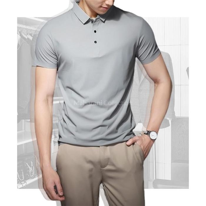 Kaos Polo Shirt Pria Polos Dry Fit Kerah Seamless Golf Premium