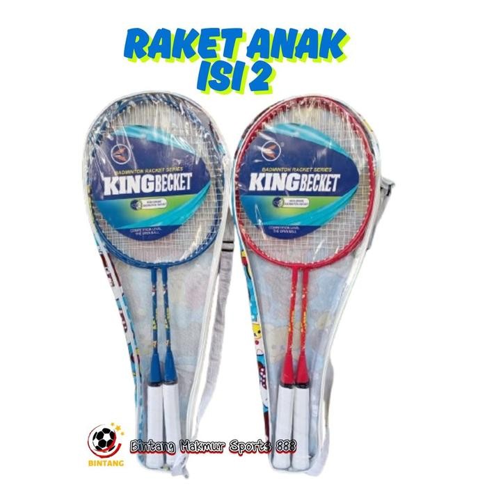 [ REDY ] RAKET BADMINTON ANAK PENDEK ISI 2