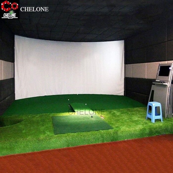 Layar Proyektor Simulator Latihan Golf Screen Golf Target Golf Indoor