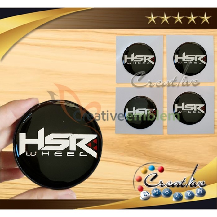 [Expert] Sticker Timbul Tutup Dop HSR WHEELS new