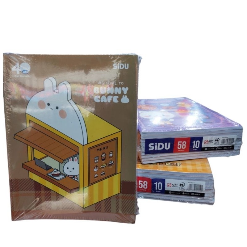 

Buku Tulis Sidu 58lembar 1pak isi10