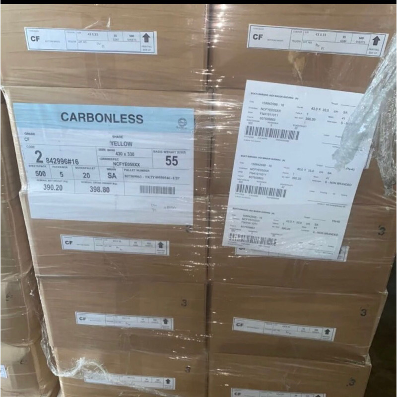 

Kertas Ncr / kertas nota merk NBA ukuran Folio isi 500 lembar