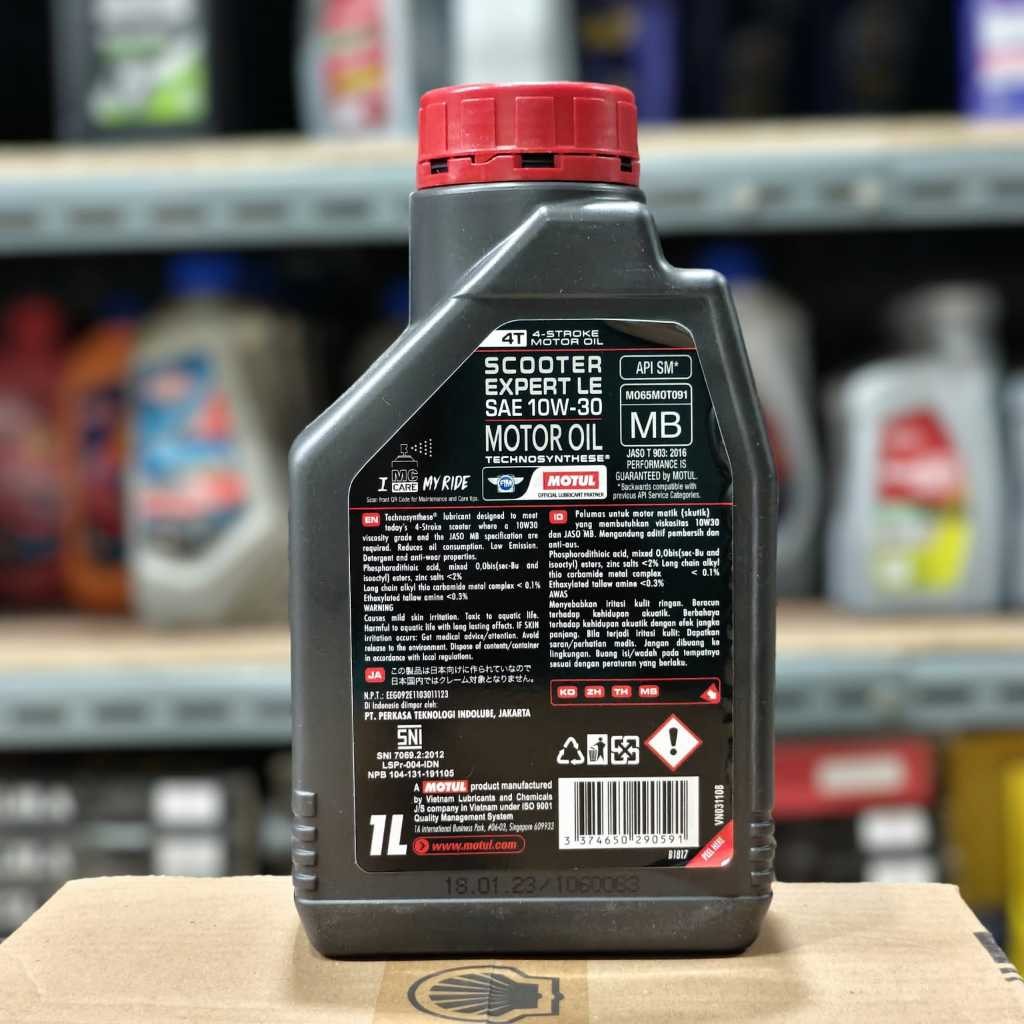 OLI MOTUL SCOOTER EXPERT LE 10W30 1LITER PCX AEROX VARIO 125 150