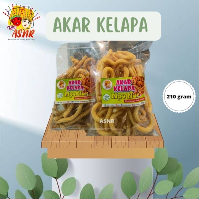 

Kue Akar Kelapa Mpok Nur 210gr
