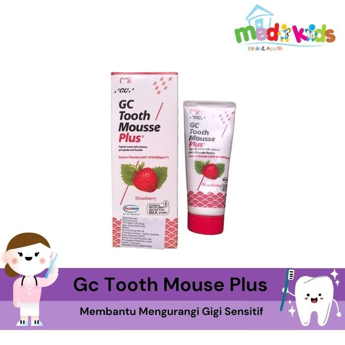 GC Tooth Mouse ToothMouse Plus Rasa Strawberry Pasta Gigi Stroberi