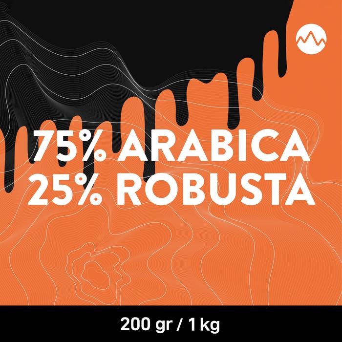 

Biji Kopi 75% ARABICA es kopi susu grosir blend by Space Roastery