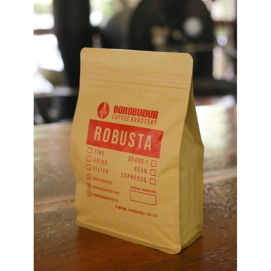 

1kg Kopi Robusta Temanggung Roasting Grade1 Komersial Biji Bubuk Enak