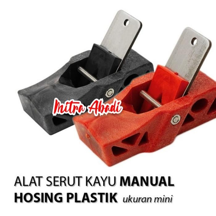 Alat Serut Kayu Mini Bodi Plastik / Penyerut Papan Kayu / Serutan Kayu Pertukangan Furnitur