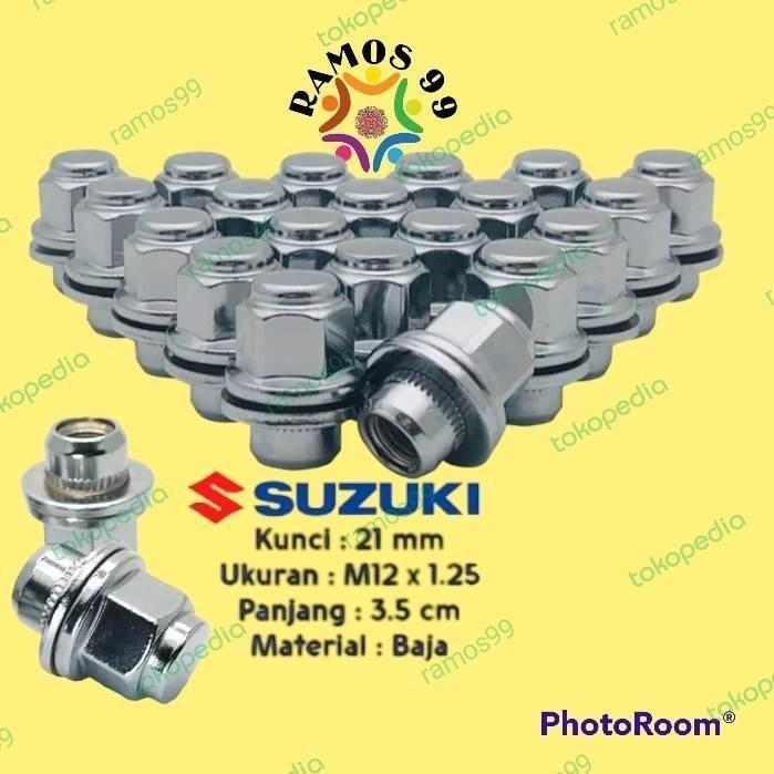 Mur Roda Racing Baut Lugnut Mobil Suzuki Ertiga SX4 20 Mur Bahan Baja