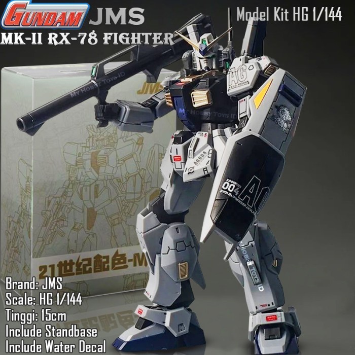 BARANG TERLARIS SALE  SALE MAINAN ACTION FIGURE ANIME ROBOT GUNDAM HG 1/144 RX-78 FIGHTER MK-2