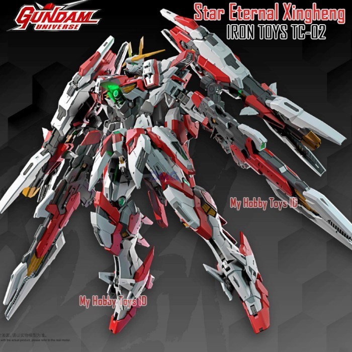 NEW SALE  SALE MAINAN ACTION FIGURE ANIME ROBOT GUNDAM STAR ETERNAL XINGHENG MODEL KIT LED METAL
