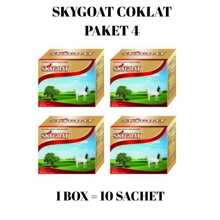 

(Expert) Paket 4 Skygoat Susu Kambing Etawa Bubuk Skygoat Full Cream
