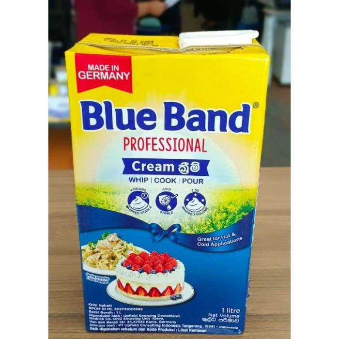 

(Expert) BLUE BAND Professional Whipping Cooking Cream Kemasan 1 Liter