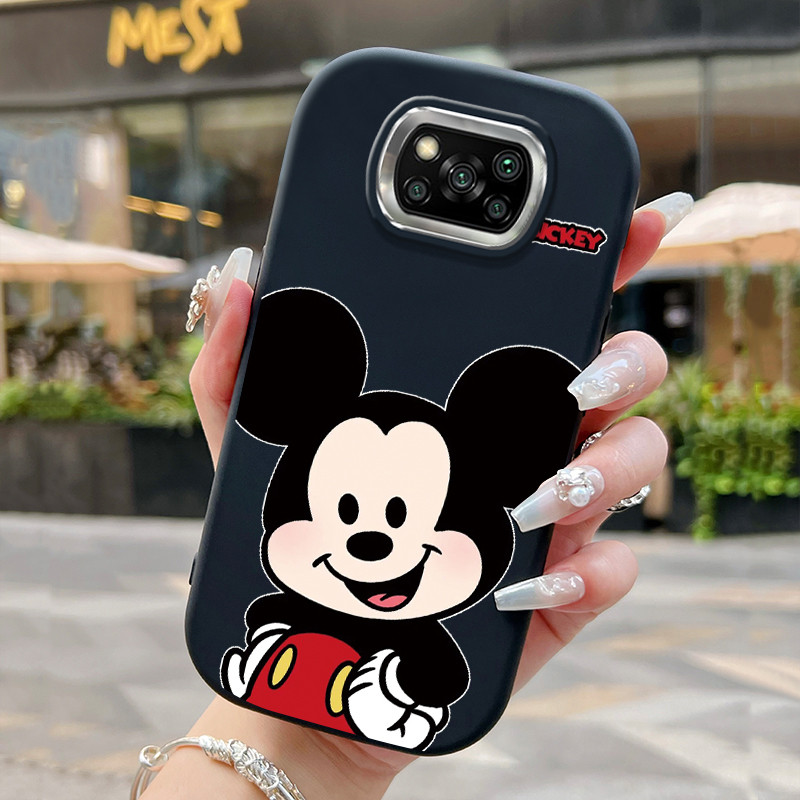 Casing Hp Untuk Xiaomi POCO X3 POCO X3 Pro POCO X3 GT POCO X3 NFC Case kasing Cesing Mickey lucu bar