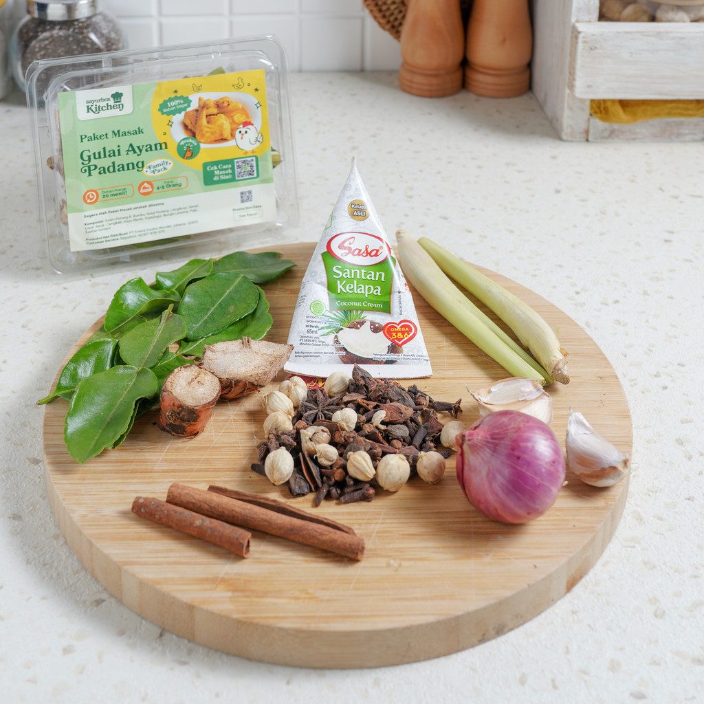 

Sayurbox Kitchen Paket Masak Gulai Ayam Padang 1 pack